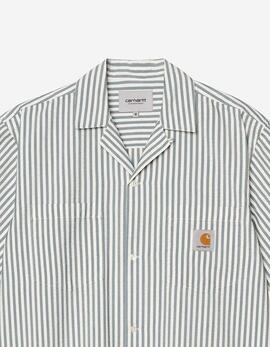 Camisa CARHARTT WIP LEAVEL - Blue River / Wax