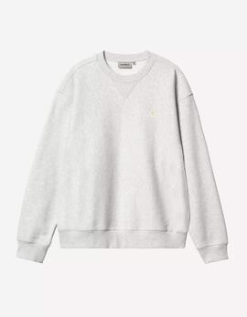 Sudadera Crew WIP LABEL SWEAT- Ash Heather