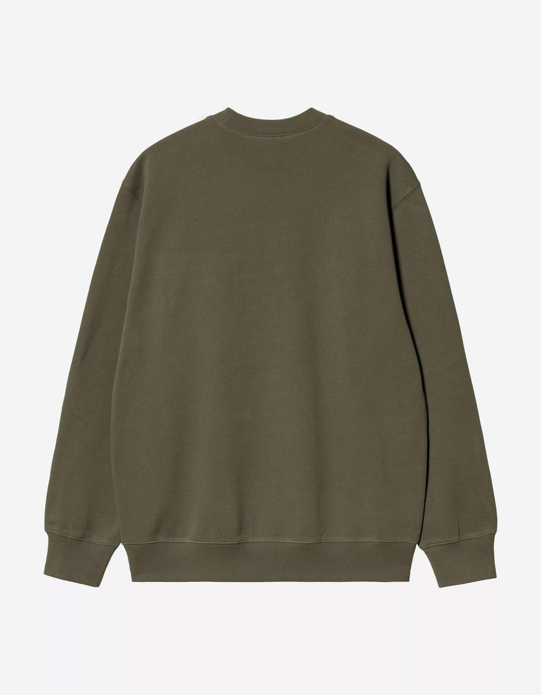 Sudadera Crew CARHARTT WIP SWEAT - Leaf / Tourmaline