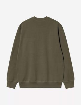 Sudadera Crew CARHARTT WIP SWEAT - Leaf / Tourmaline