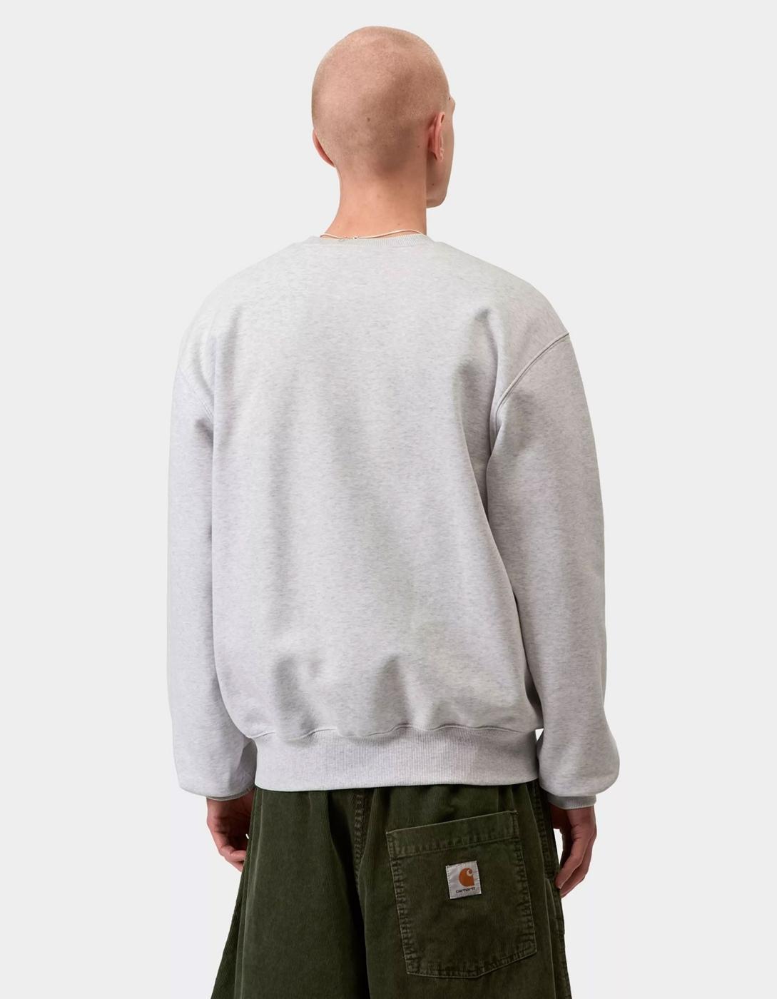 Sudadera Crew CARHARTT WIP SWEAT - Ash Heather / Cozy