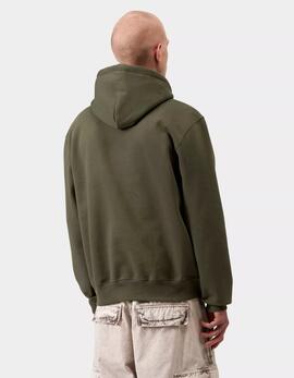 Sudadera Cap. CARHARTT WIP SWEAT - Leaf / Tourmaline