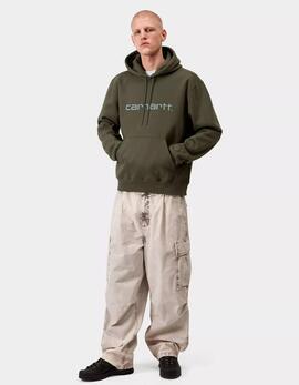 Sudadera Cap. CARHARTT WIP SWEAT - Leaf / Tourmaline