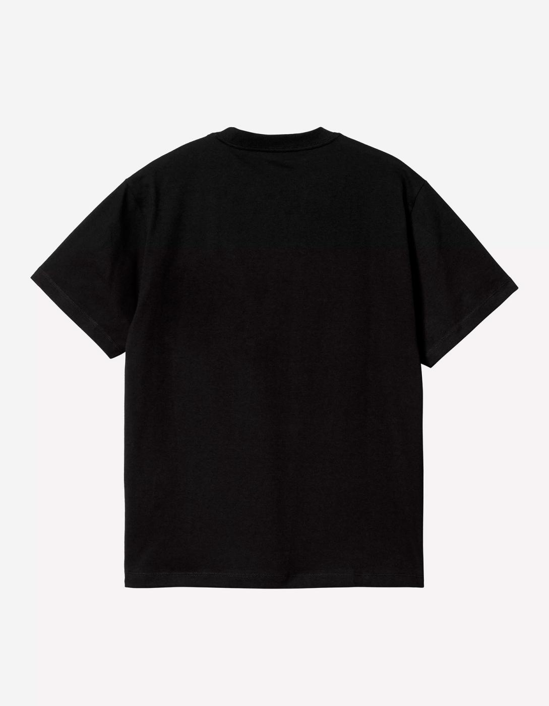 Camiseta  W' CARHARTT WIP POCKET HEART- Black / Red