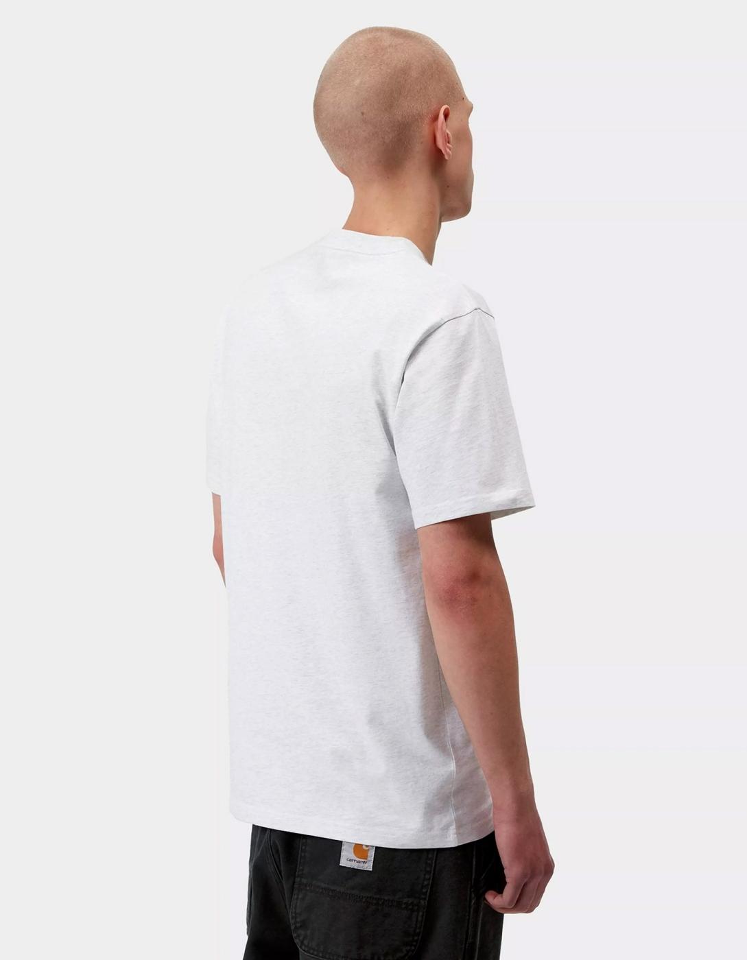 Camiseta CARHARTT WIP SCRIPT - Ash Heather / Cozy Purple