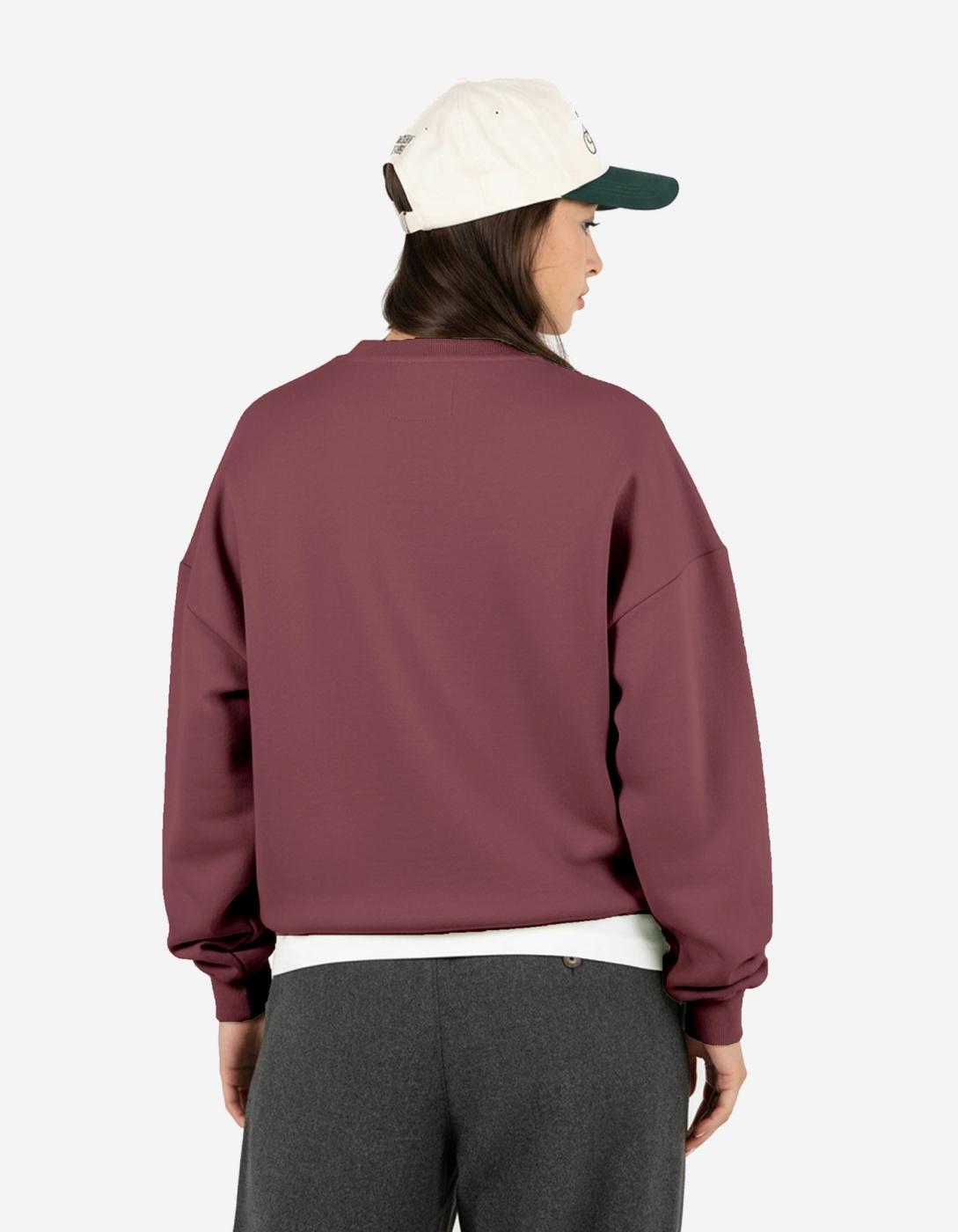 Sudadera Crew PROHIBITED BERLIN  - Berry