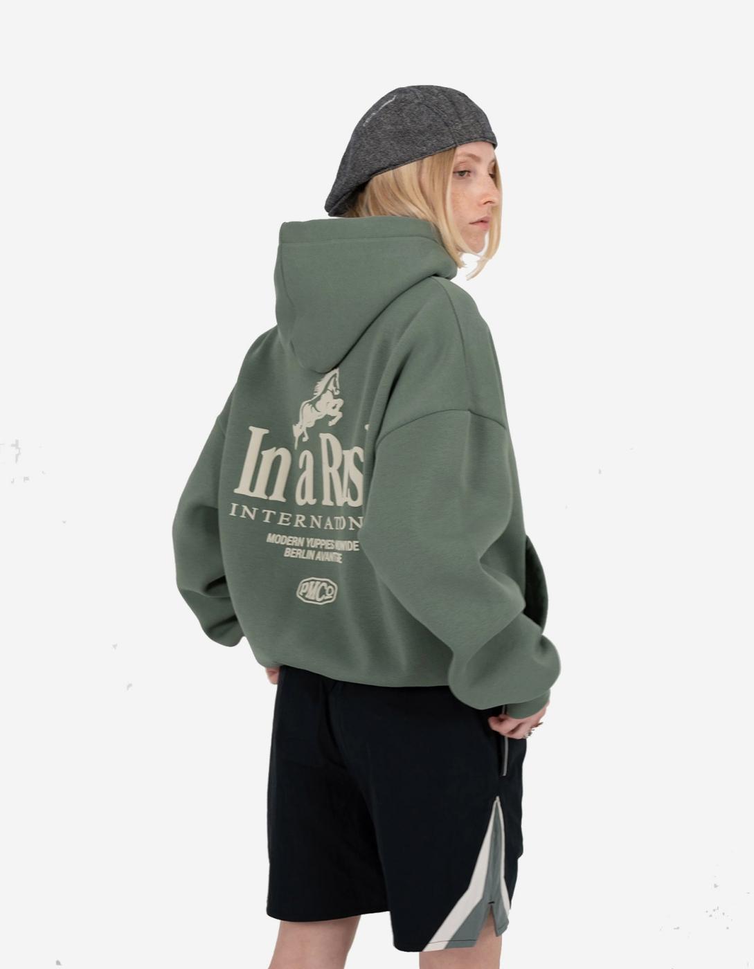 Sudadera PROHIBITED Capucha HORSE RACER - Green