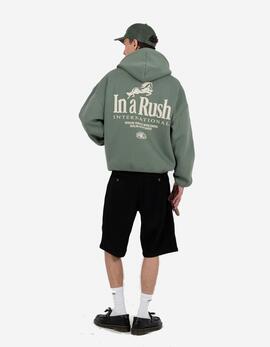 Sudadera PROHIBITED Capucha HORSE RACER - Green