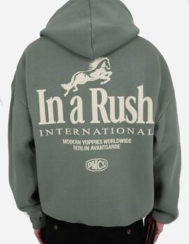 Sudadera PROHIBITED Capucha HORSE RACER - Green