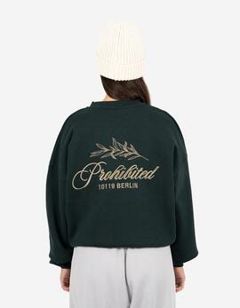 Sudadera Crew PROHIBITED LEAF - Green