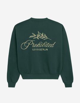 Sudadera Crew PROHIBITED LEAF - Green