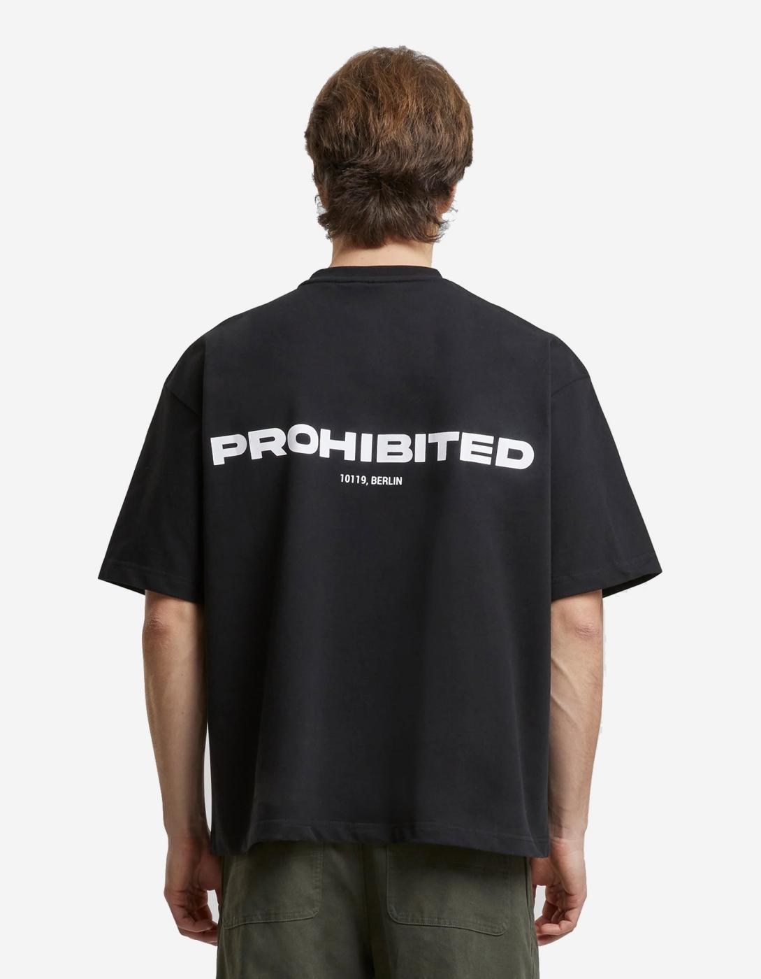 Camiseta PROHIBITED 10119 - Black