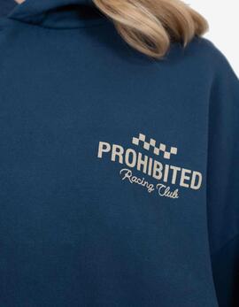 Sudadera Capucha PROHIBITED RACING CLUB - Blue