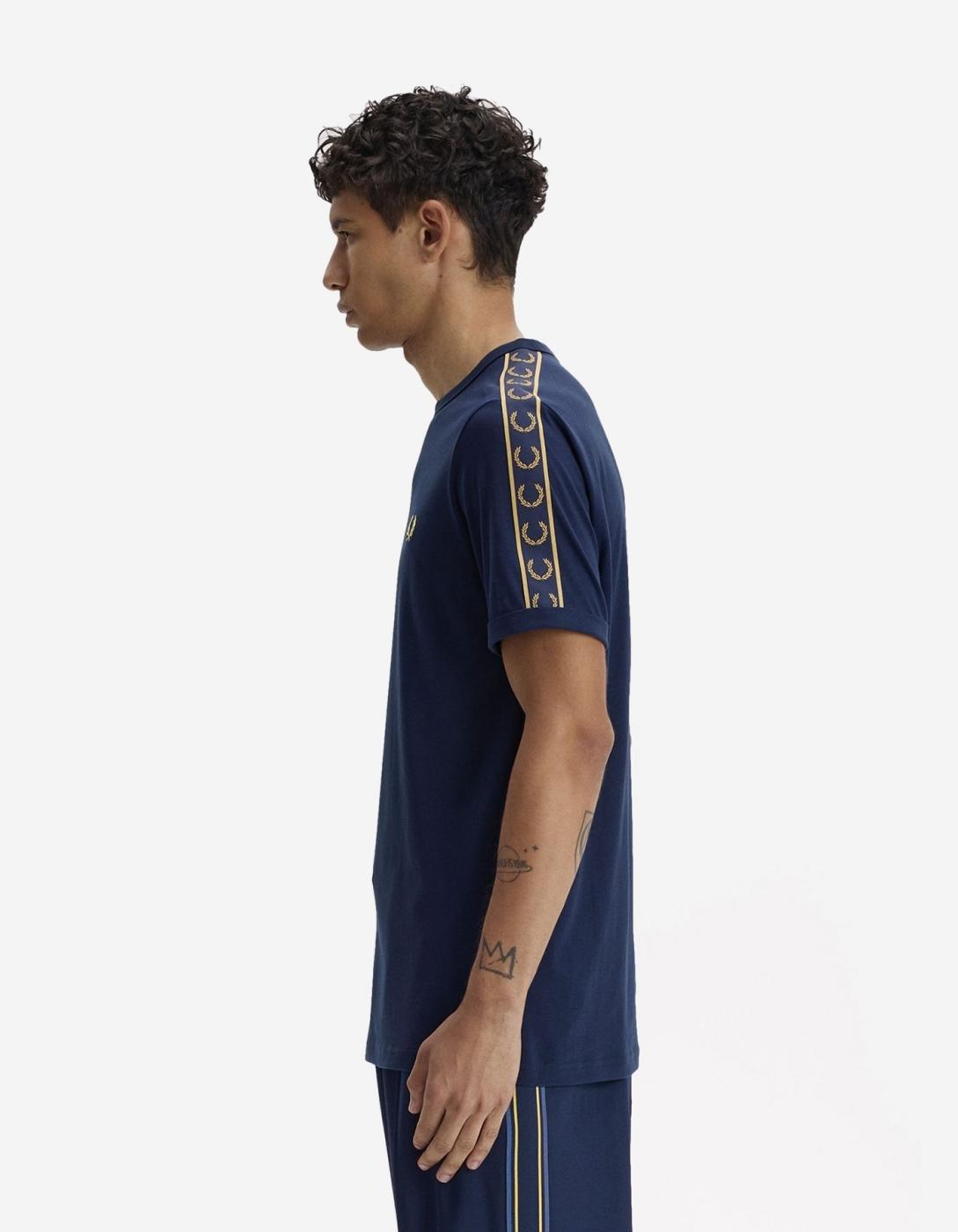 Camiseta FRED PERRY M4613 - Tennis Blue/Champagne