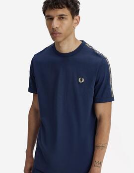 Camiseta FRED PERRY M4613 - Tennis Blue/Champagne