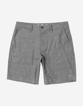 Bermuda RVCA BACK IN HYBRID - Athletic Heathe