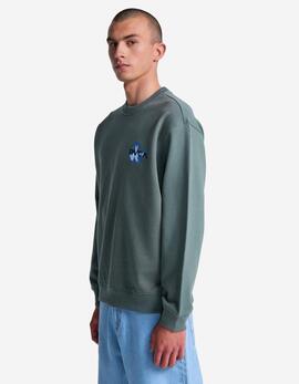 Sudadera RVCA Crew AF - Sage Leaf