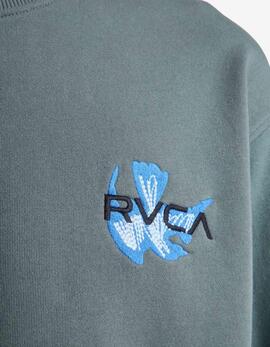 Sudadera RVCA Crew AF - Sage Leaf
