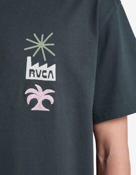 Camiseta RVCA MIRAGE - Pirate Black