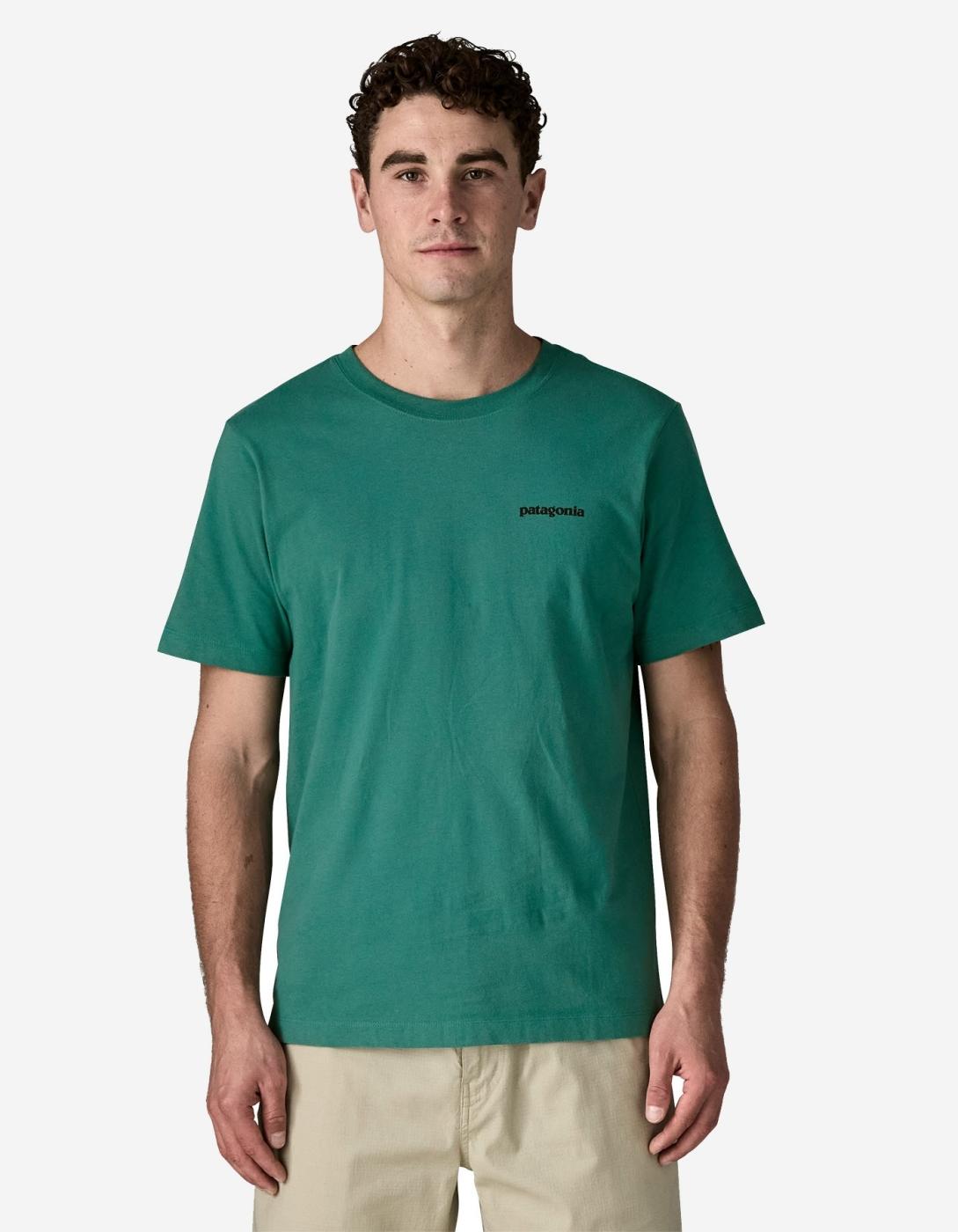 Camiseta PATAGONIA P-6 LOGO - Gem Green
