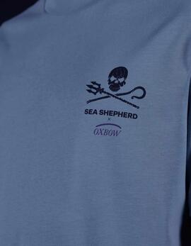 Camiseta OXBOW FISH - Stone Blue