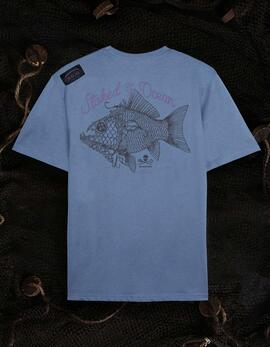 Camiseta OXBOW FISH - Stone Blue