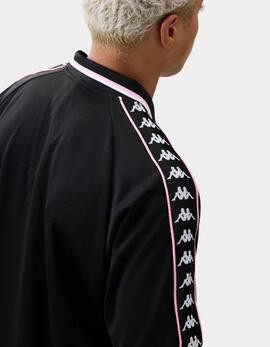 Polo KAPPA STAFEN - Black/Pink Prism/White/Yellow Gold R