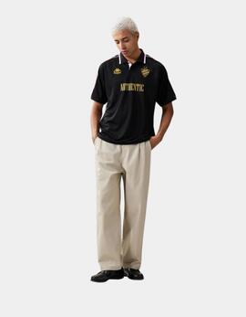 Polo KAPPA STAFEN - Black/Pink Prism/White/Yellow Gold R