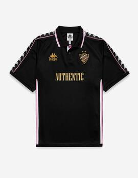 Polo KAPPA STAFEN - Black/Pink Prism/White/Yellow Gold R