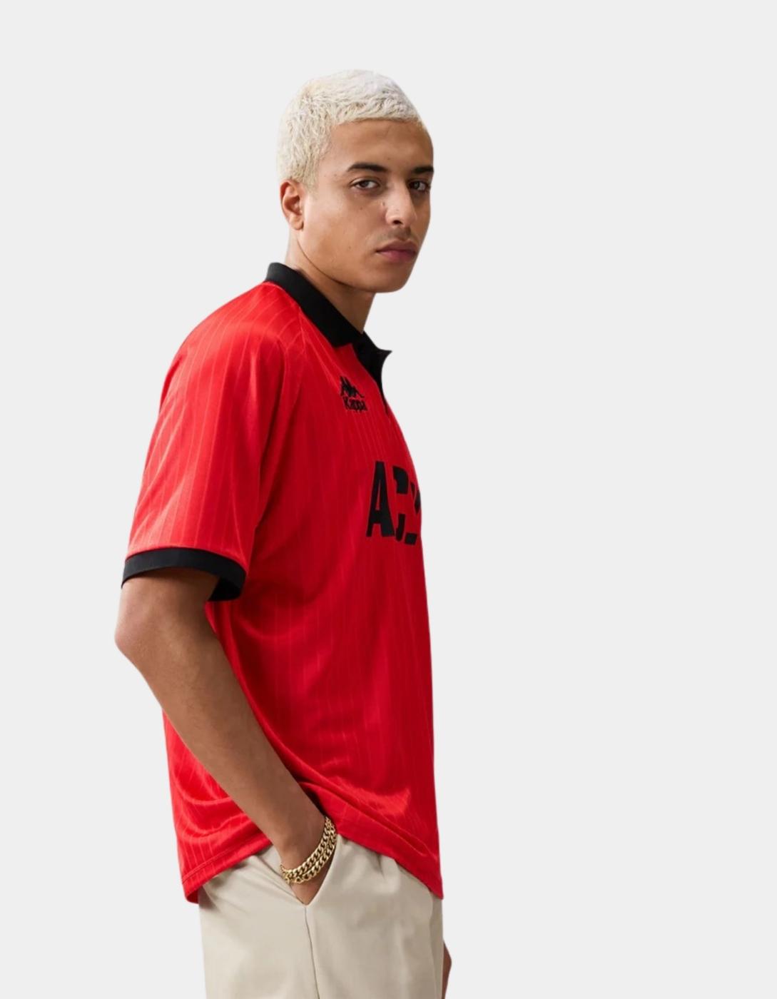 Polo KAPPA AUTHENTIC SLOAN - Red Md Coral/Black