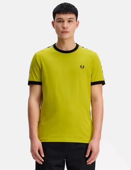 Camiseta FRED PERRY M4613 - Tennis Ball Yellow/Black