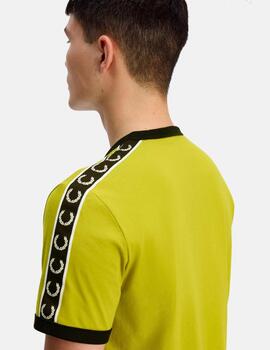 Camiseta FRED PERRY M4613 - Tennis Ball Yellow/Black