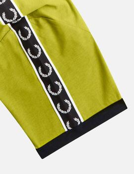 Camiseta FRED PERRY M4613 - Tennis Ball Yellow/Black