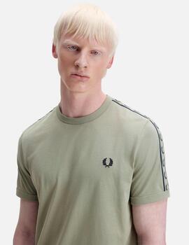 Camiseta FRED PERRY M4613 - Seagrass/Navy