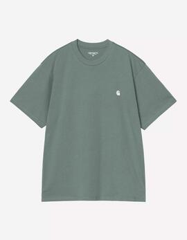 Camiseta CARHARTT WIP MADISON - Velvet Green/White
