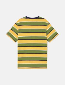 Camiseta KAOTIKO STRIPES ISLAND - Yellow/Green