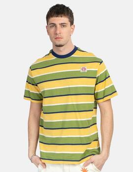 Camiseta KAOTIKO STRIPES ISLAND - Yellow/Green