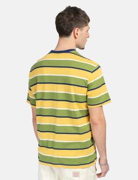 Camiseta KAOTIKO STRIPES ISLAND - Yellow/Green