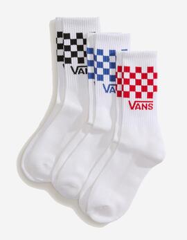Calcetines VANS CLASSIC CHECK CREW - White