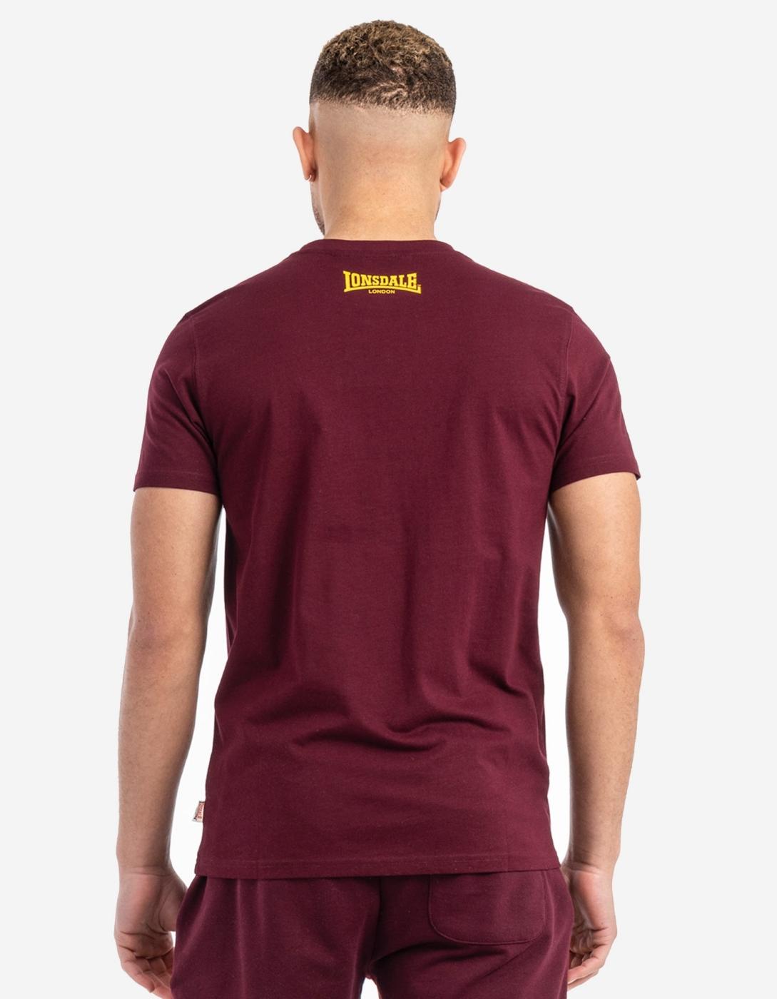 Camiseta LONSDALE GRUTING - Ochre/Oxblood