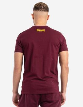 Camiseta LONSDALE GRUTING - Ochre/Oxblood