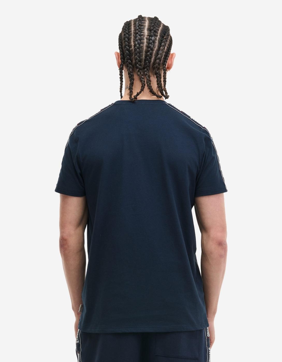 Camiseta LONSDALE ELTON - Dark Navy/Oxblood/Ecru