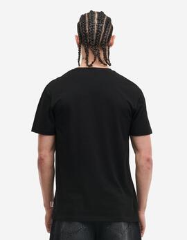 Camiseta LONSDALE AYCLIFFE - Black/Oxblood/Yellow