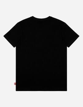 Camiseta LONSDALE AYCLIFFE - Black/Oxblood/Yellow