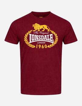 Camiseta LONSDALE ECCLAW - Oxblood