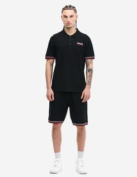 Polo LONSDALE CHILLINGHAM - Black/White/Red