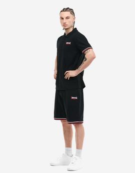 Polo LONSDALE CHILLINGHAM - Black/White/Red
