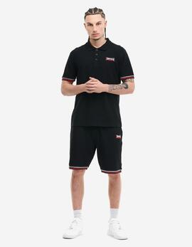Polo LONSDALE CHILLINGHAM - Black/White/Red