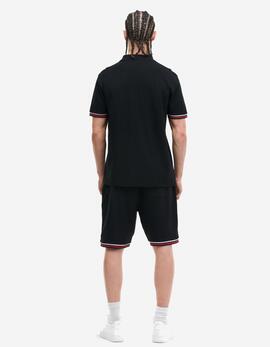 Polo LONSDALE CHILLINGHAM - Black/White/Red