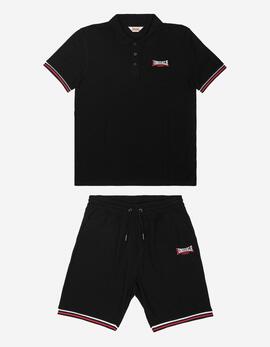 Polo LONSDALE CHILLINGHAM - Black/White/Red